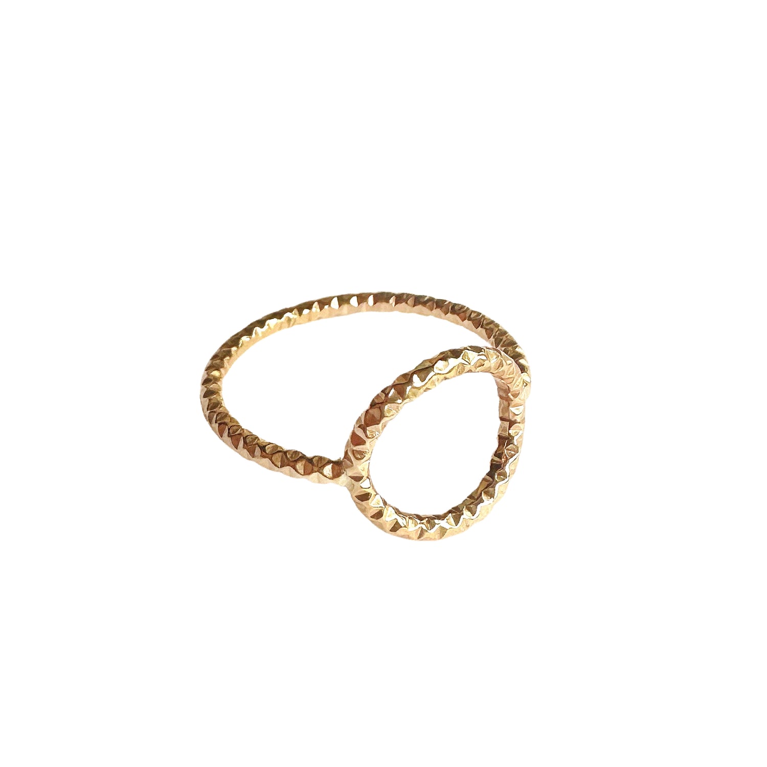 raw prong set gemstone rings
