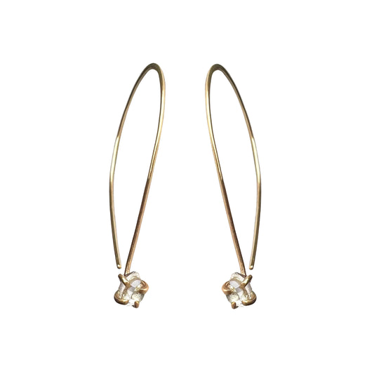 Herkimer Threader Earrings
