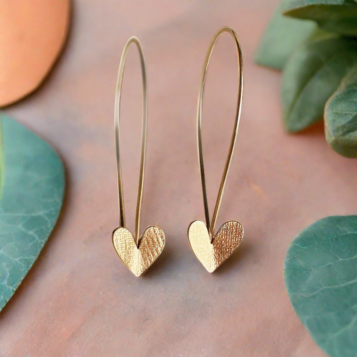 Heart Threader Hoops