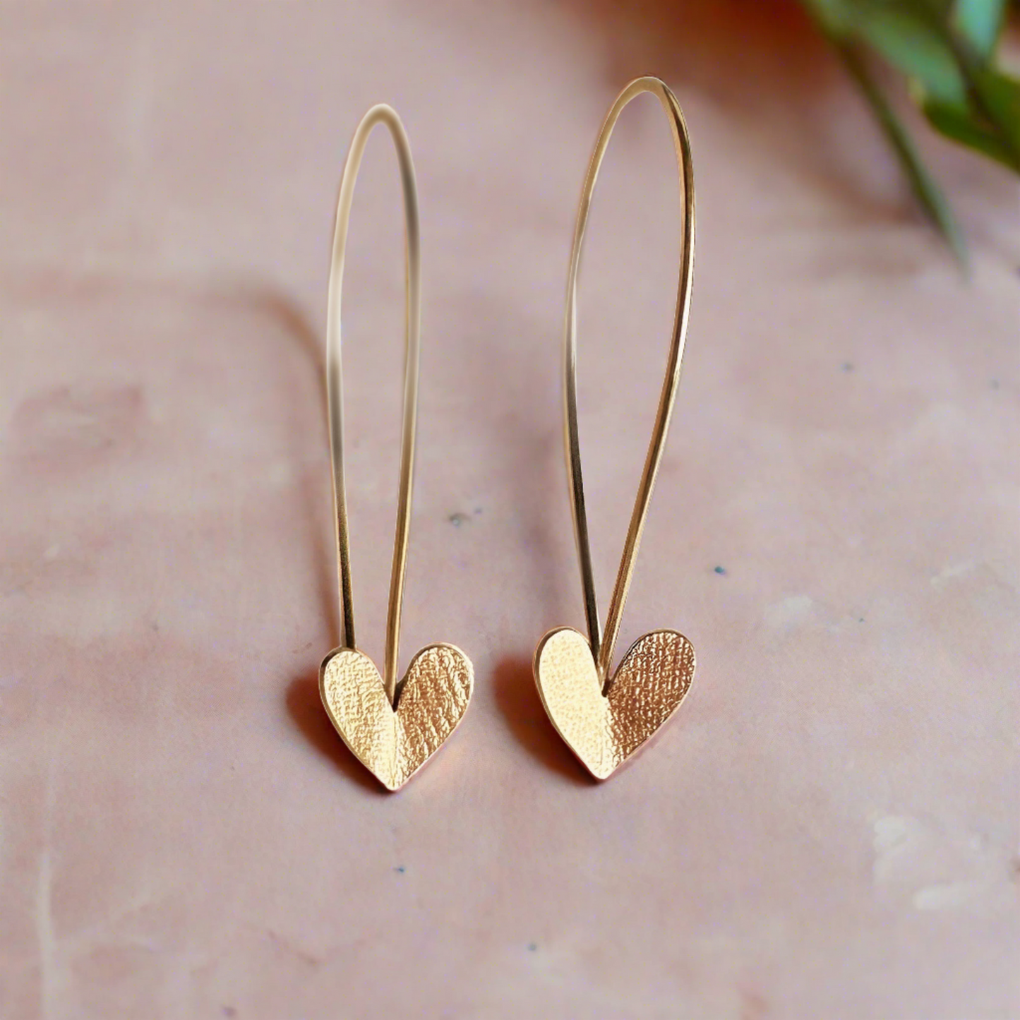 Heart Threader Hoops