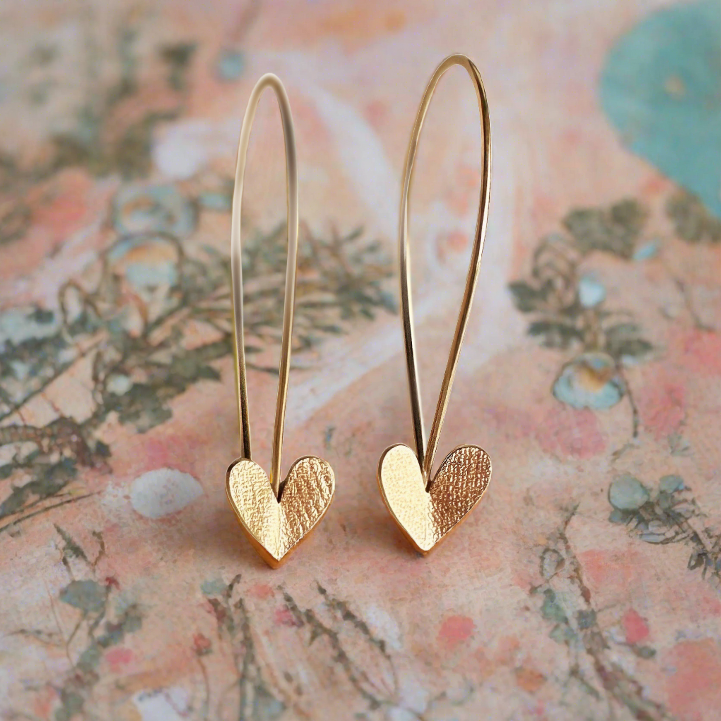Heart Threader Hoops