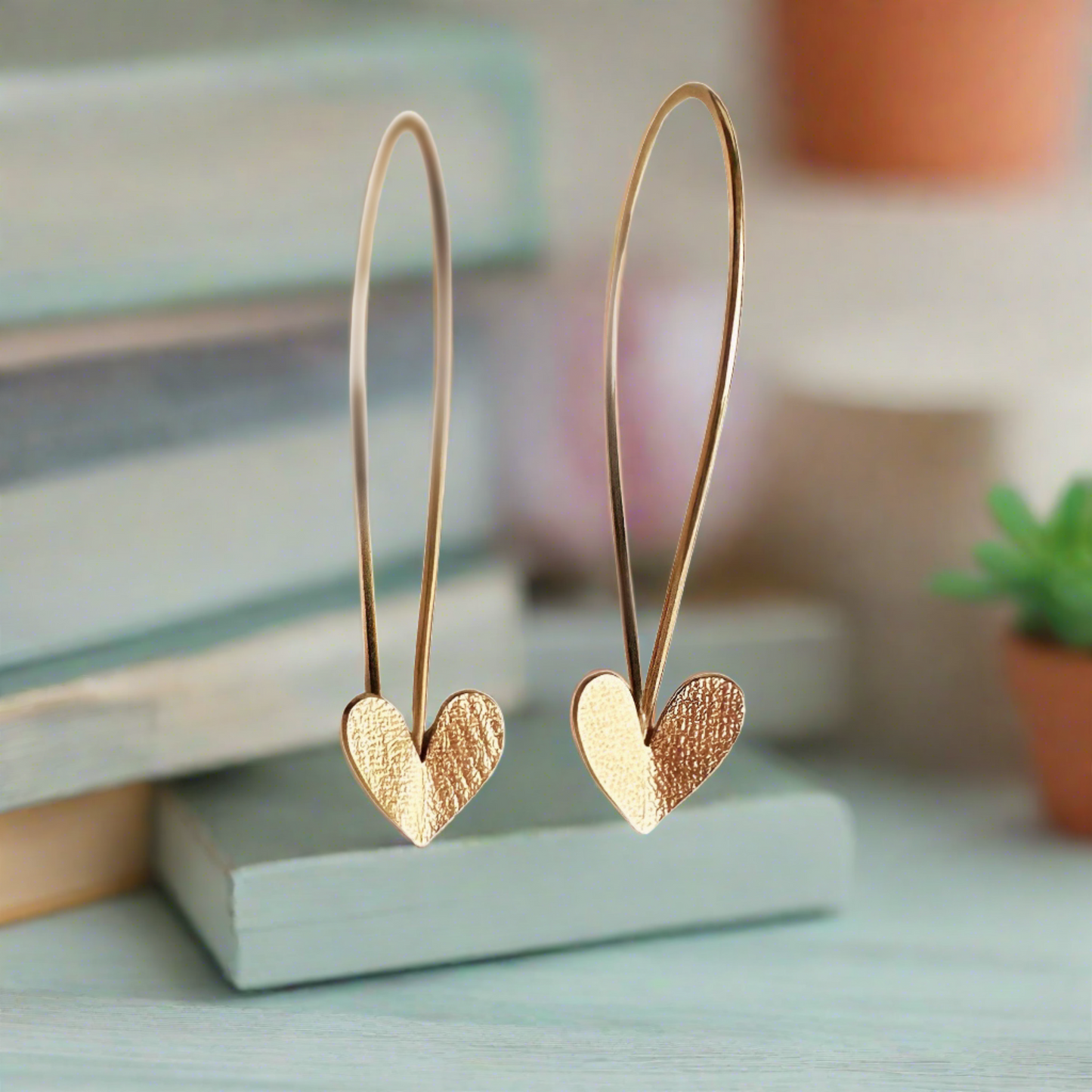 Heart Threader Hoops