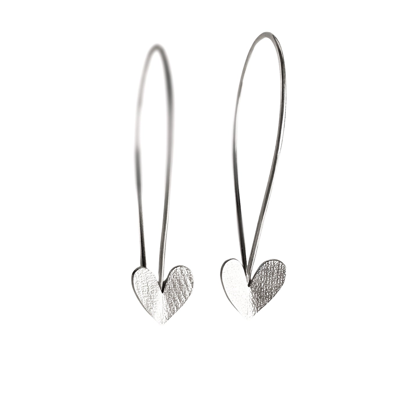 Heart Threader Hoops