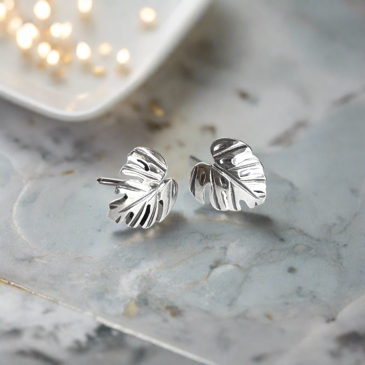 Monstera Earrings