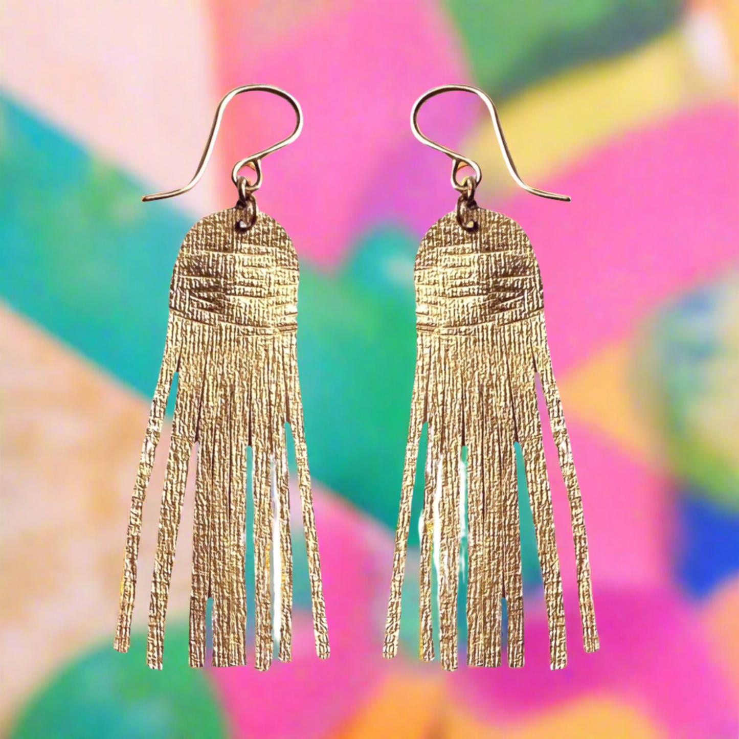 Shimmering Cascade Earrings: Long