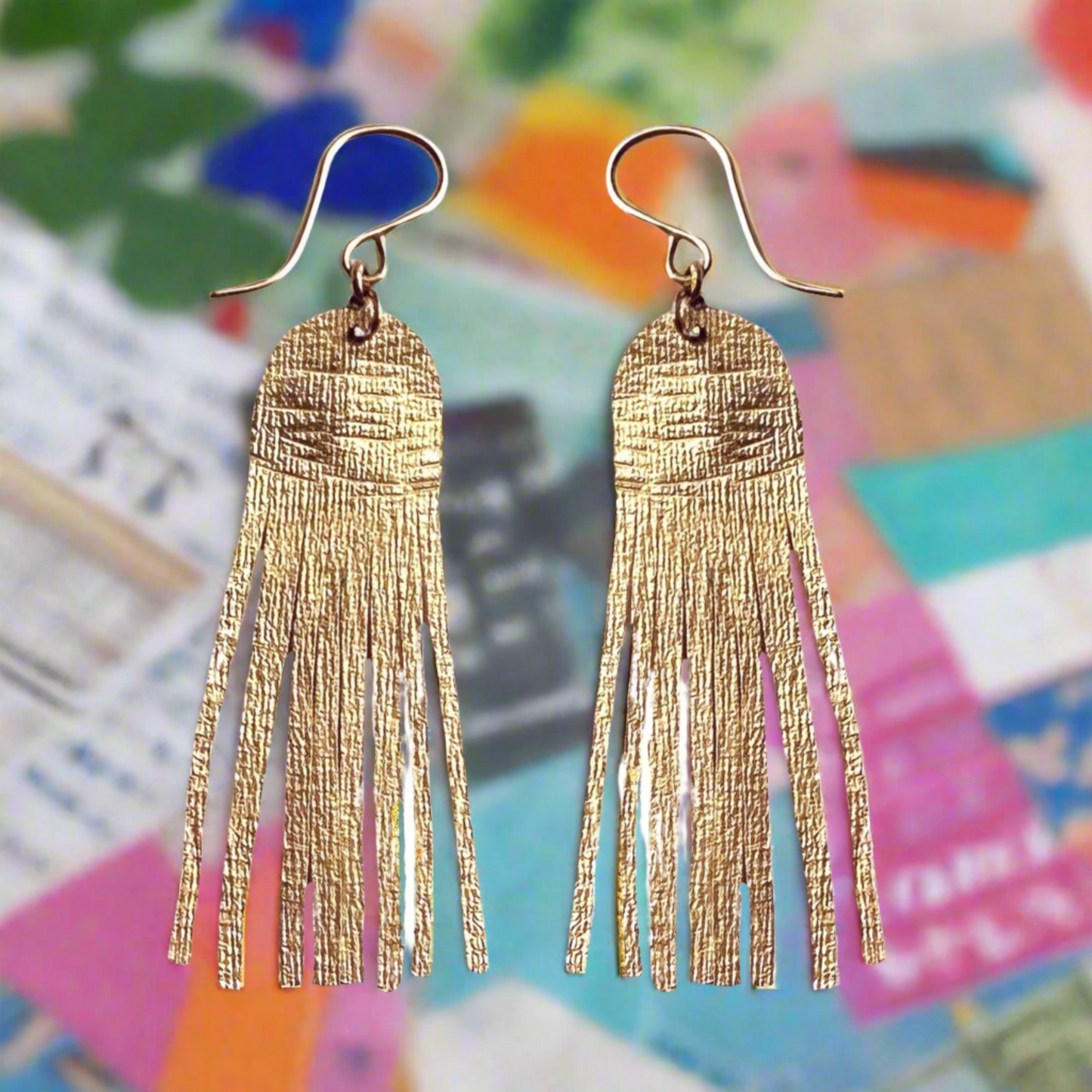 Shimmering Cascade Earrings: Long