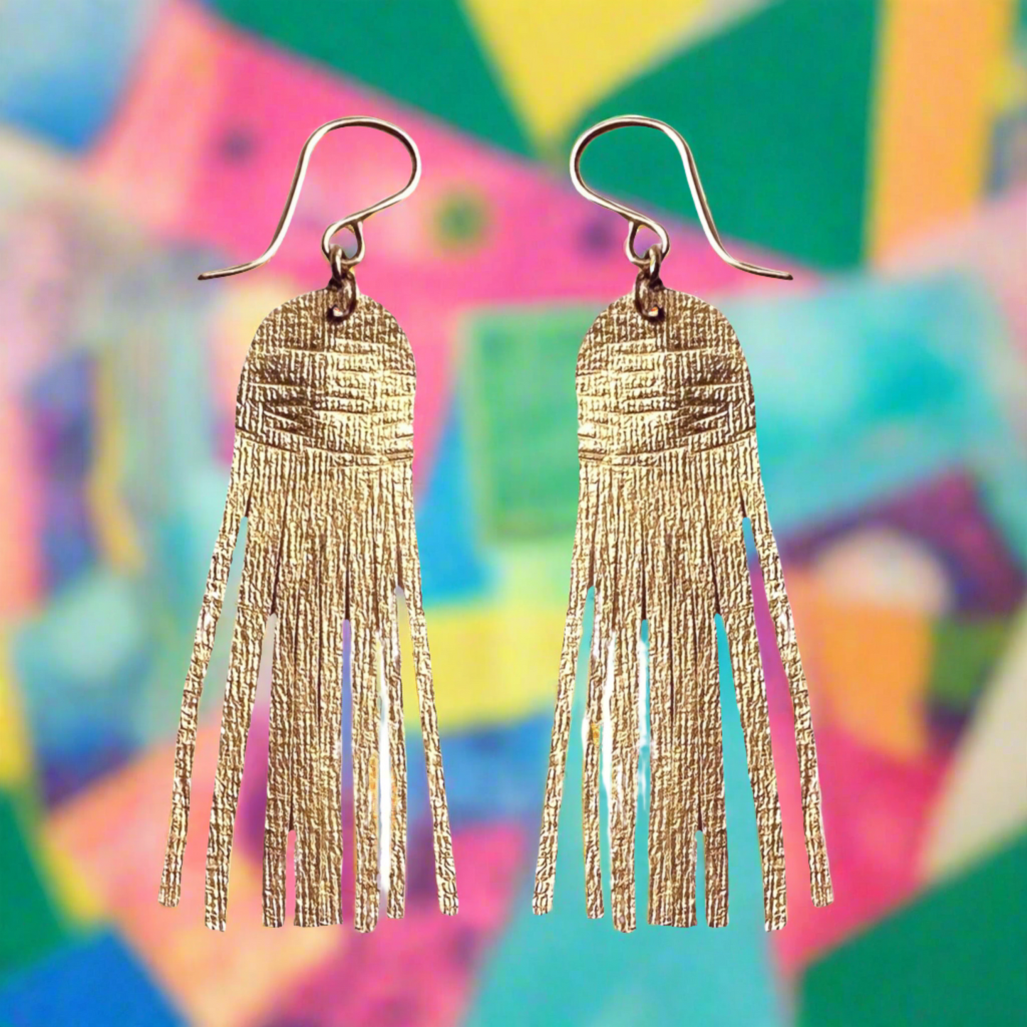Shimmering Cascade Earrings: Long