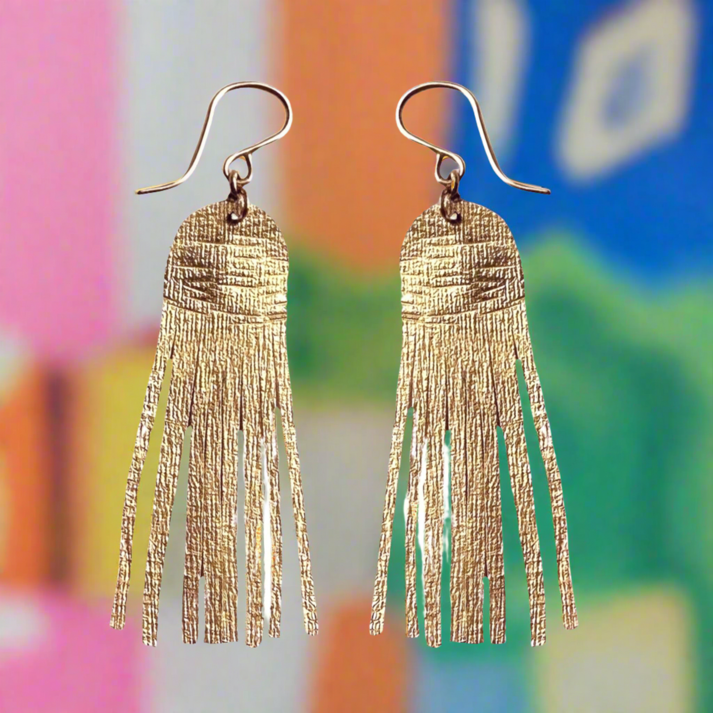 Shimmering Cascade Earrings: Long