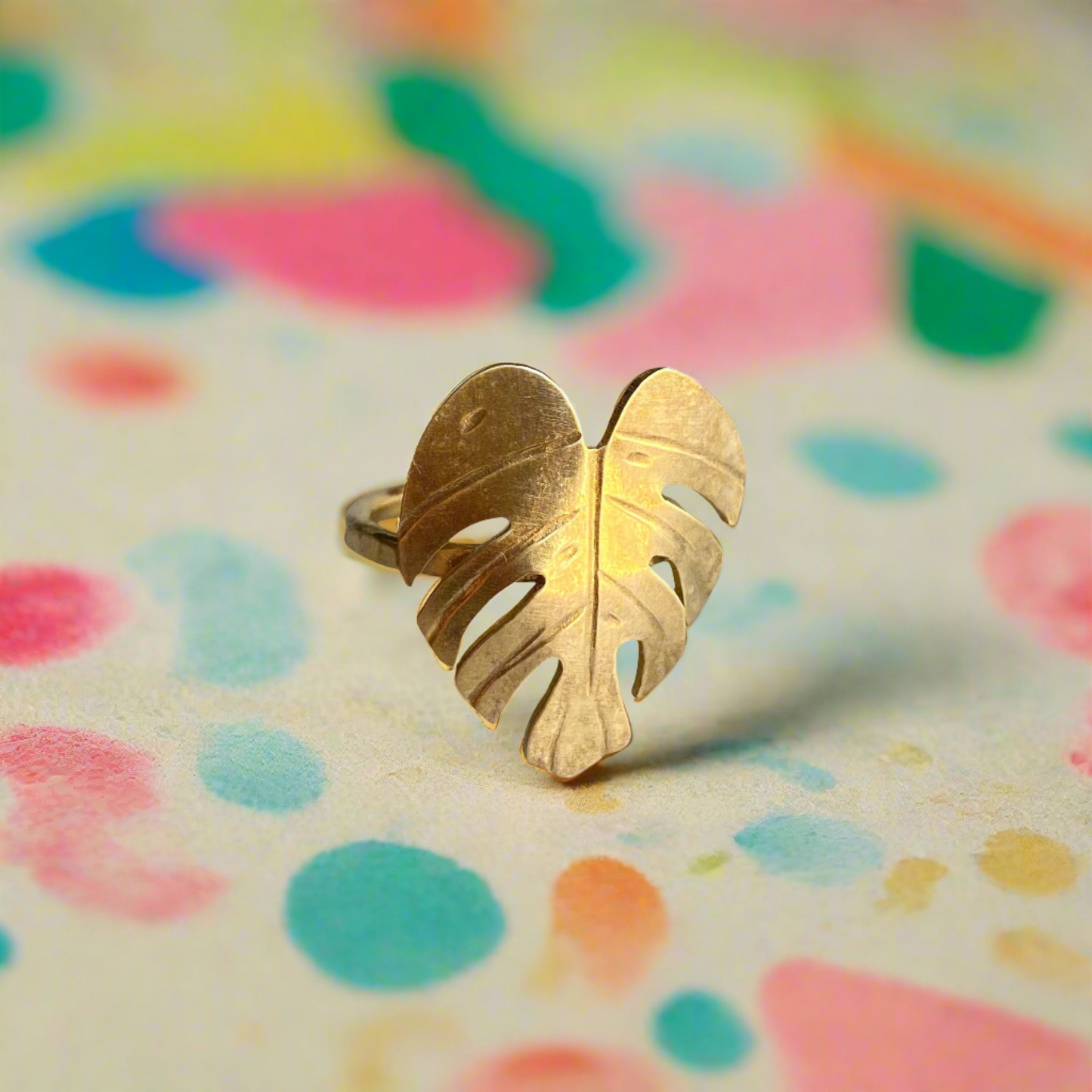 Monstera Leaf Ring