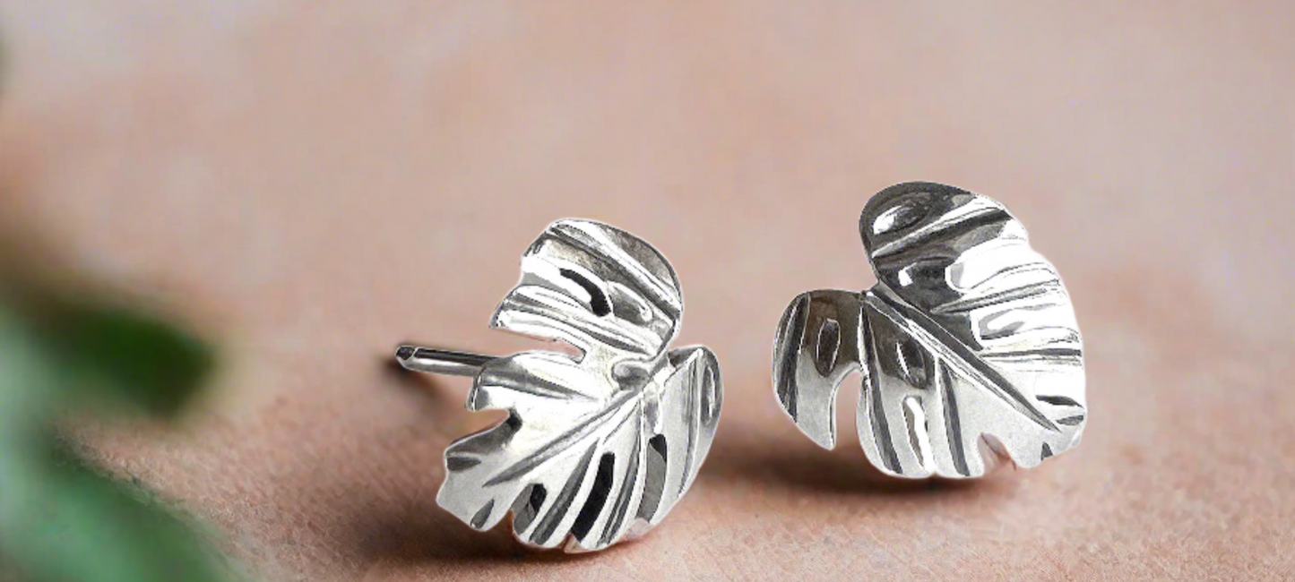 Monstera Earrings