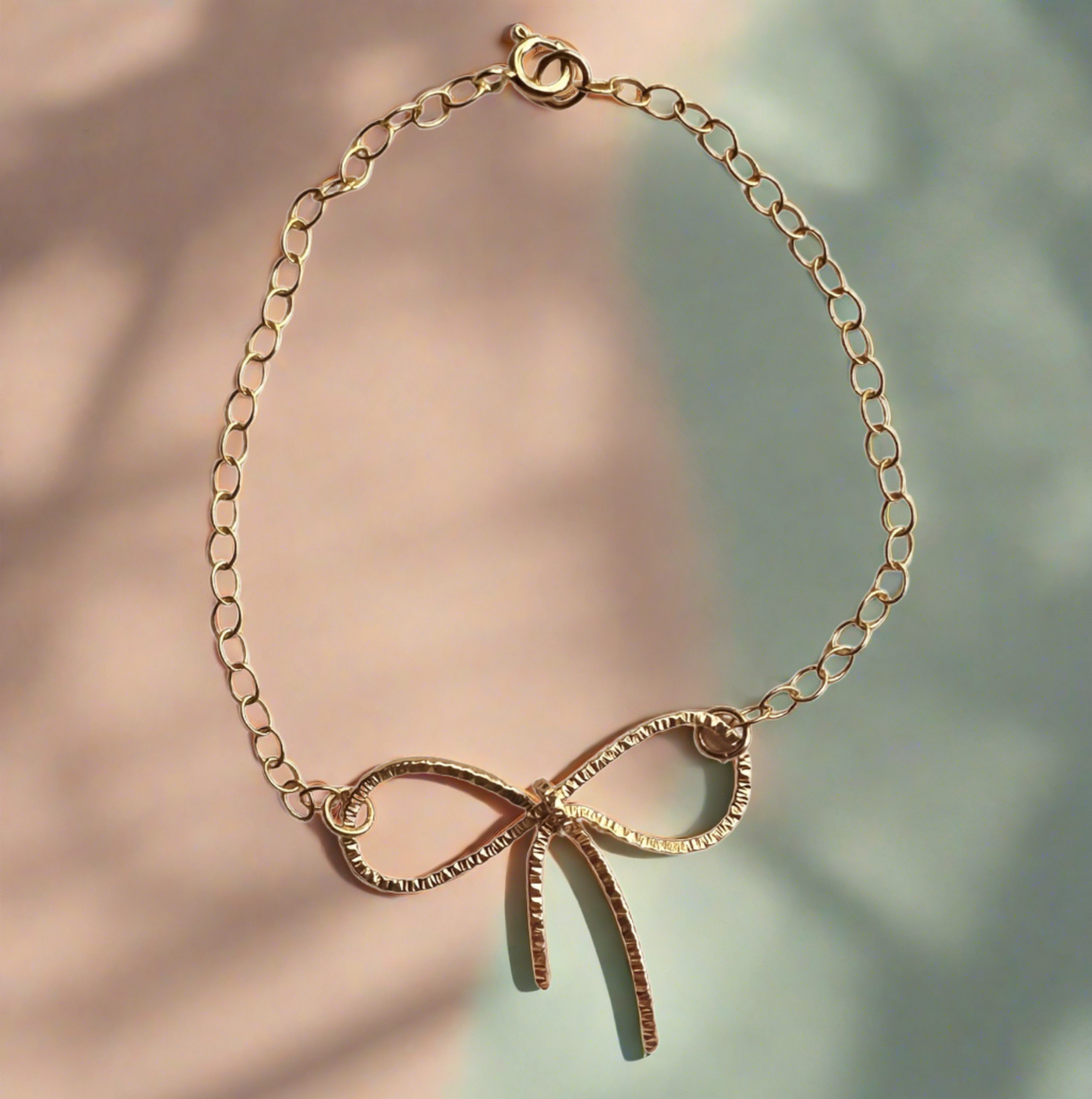 Hammered Bow Bracelet