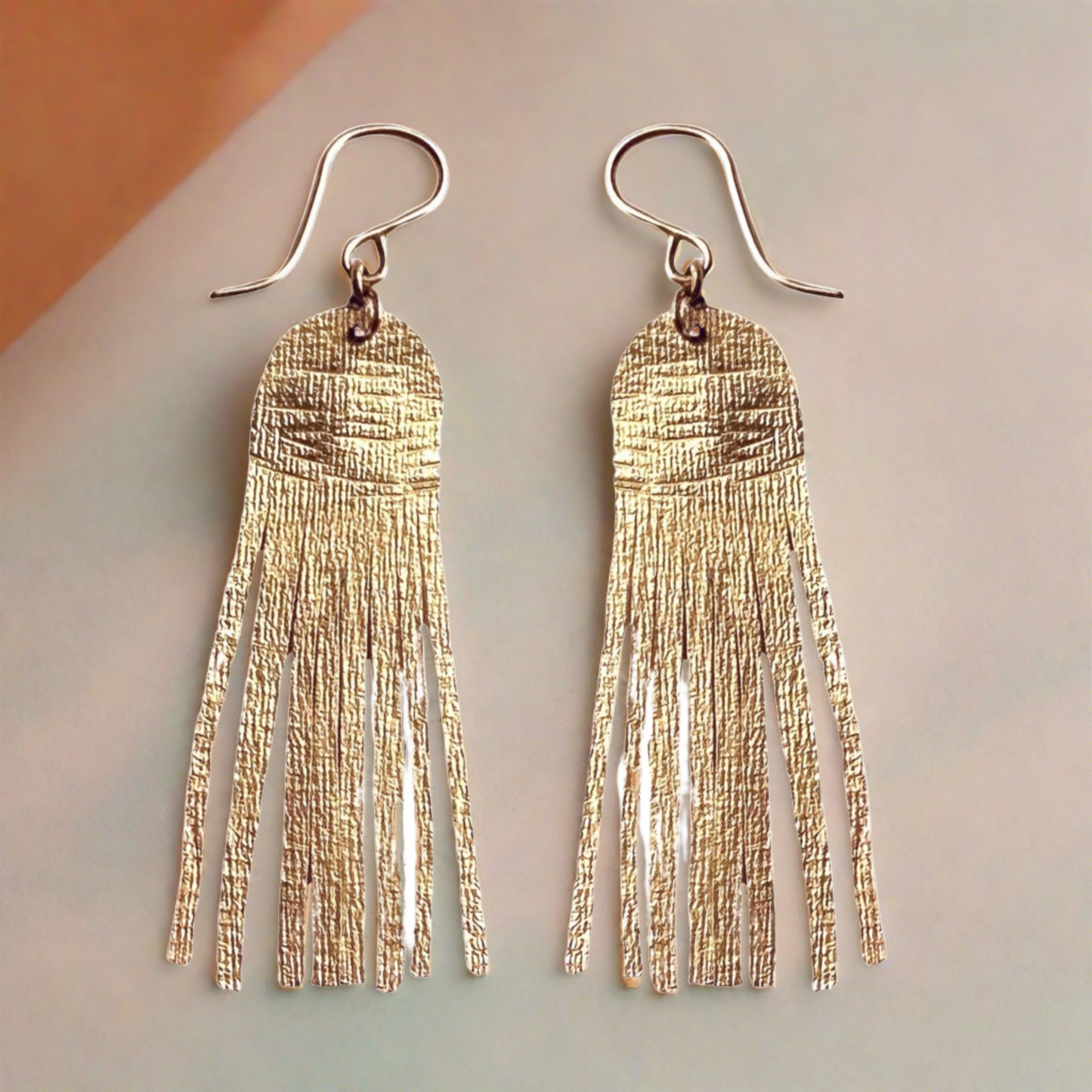 Shimmering Cascade Earrings: Long