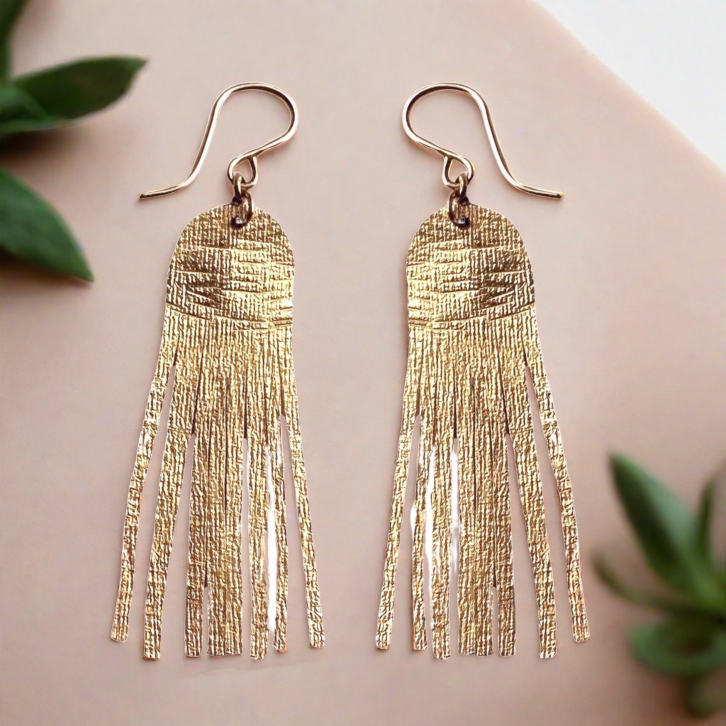 Shimmering Cascade Earrings: Long