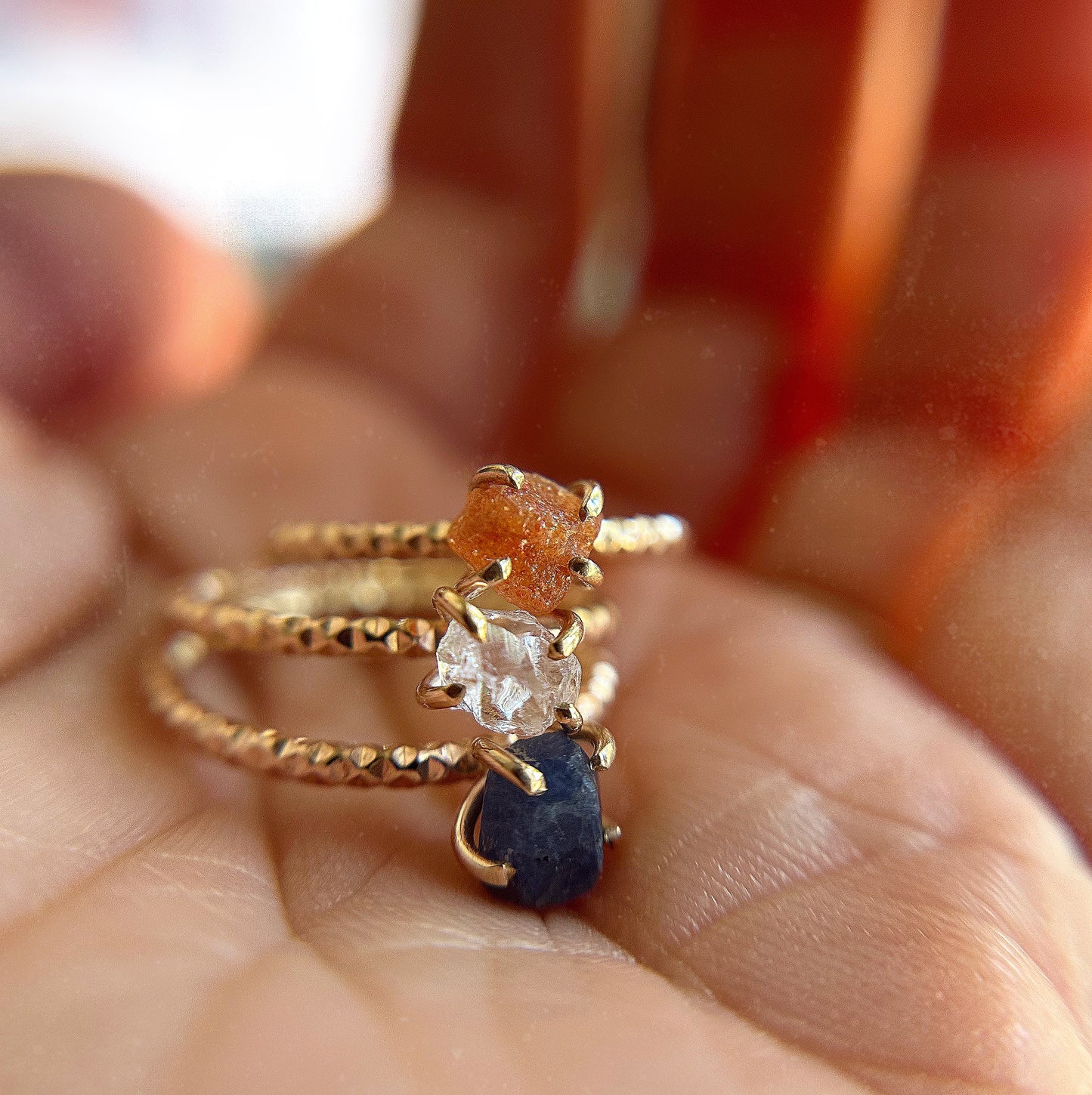 Gemstone Stacker Rings