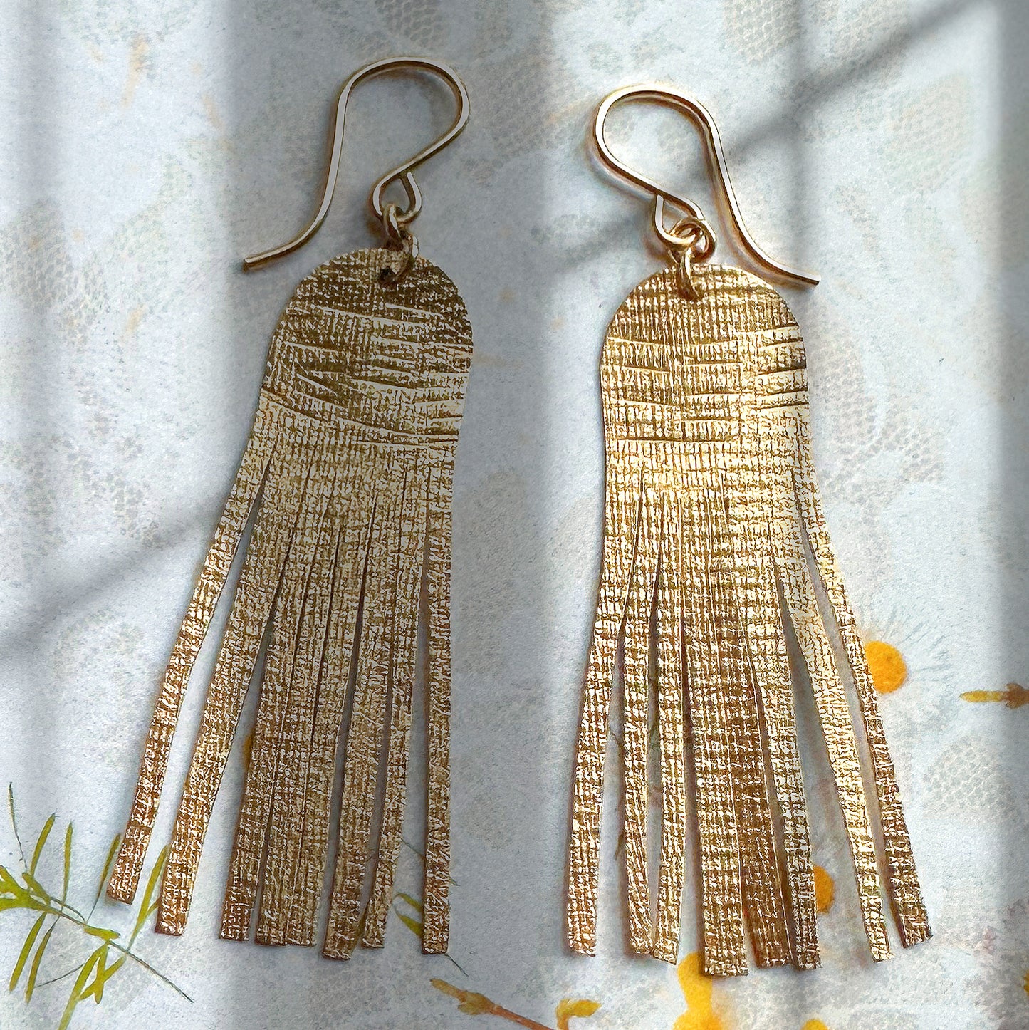 Shimmering Cascade Earrings: Long