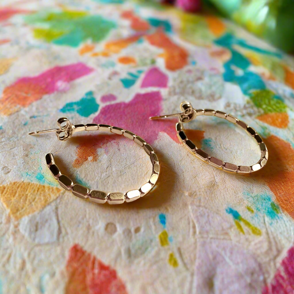 Geometric Hoop Earrings