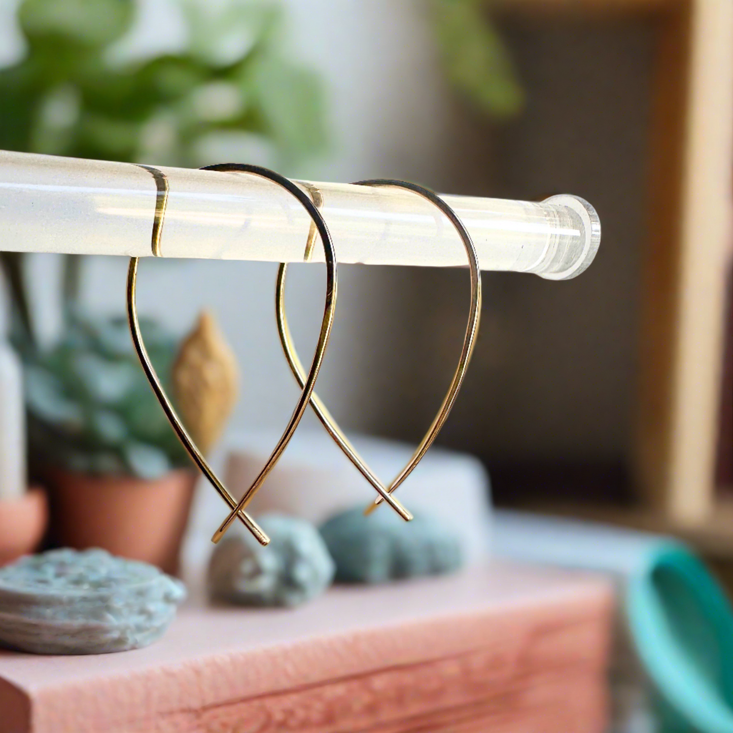 Teardrop Threader Earrings