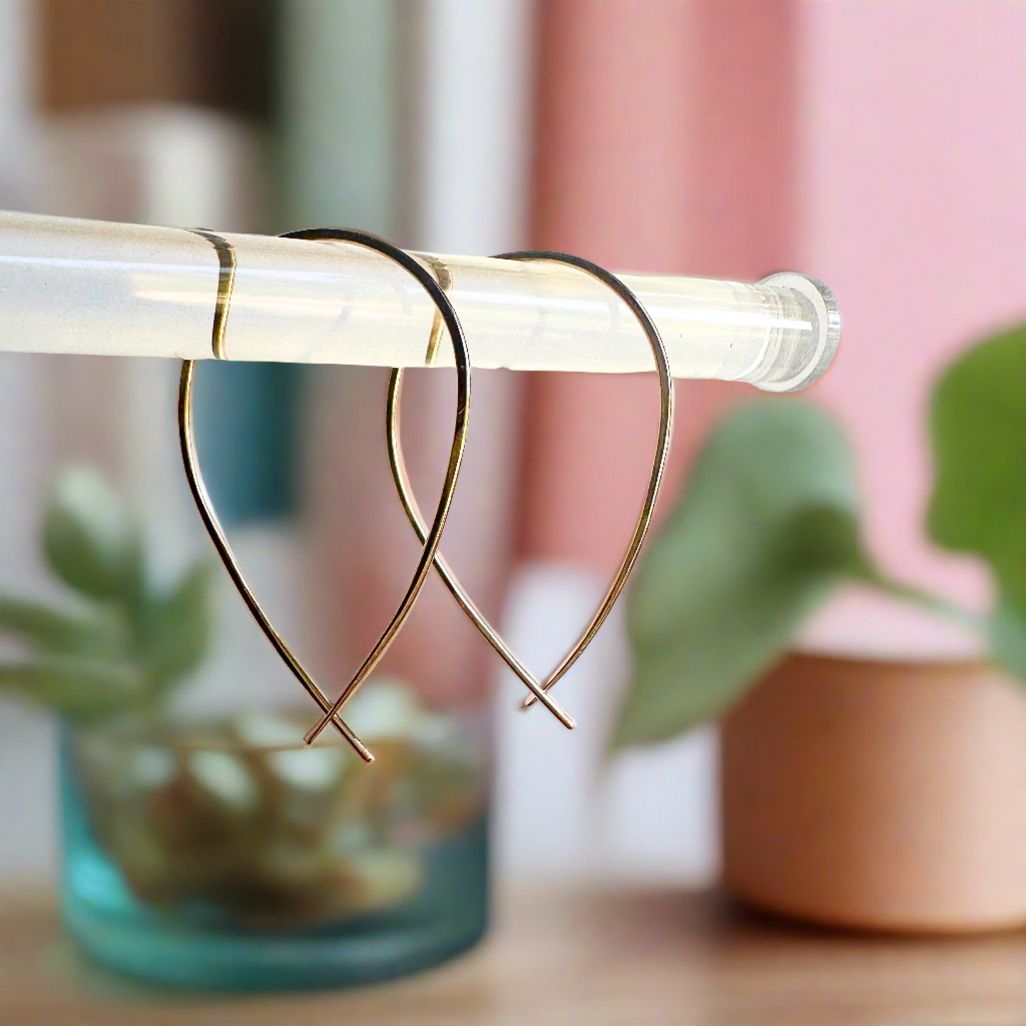 Teardrop Threader Earrings