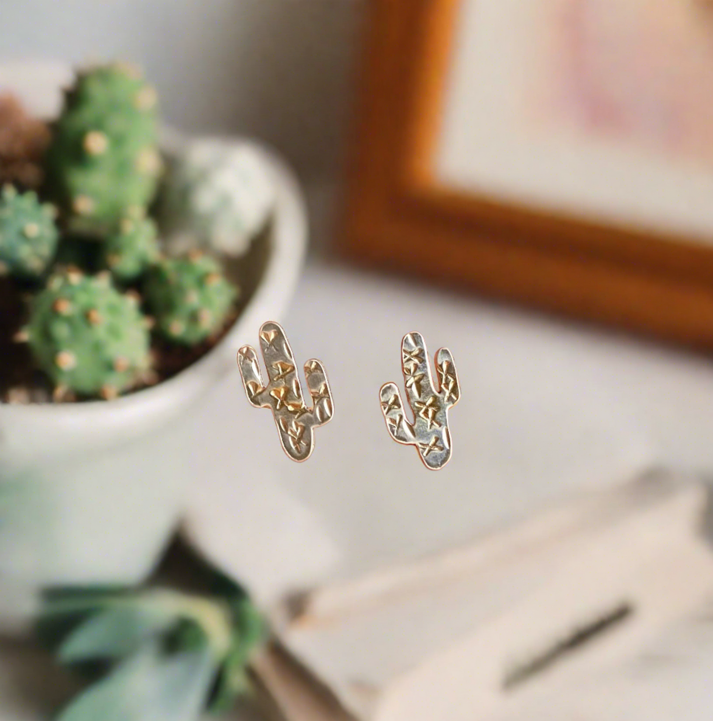 Saguaro Cactus Studs