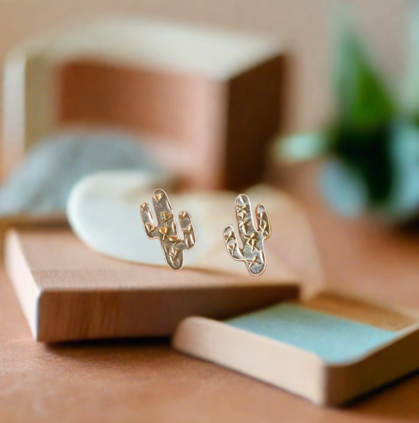 Saguaro Cactus Studs
