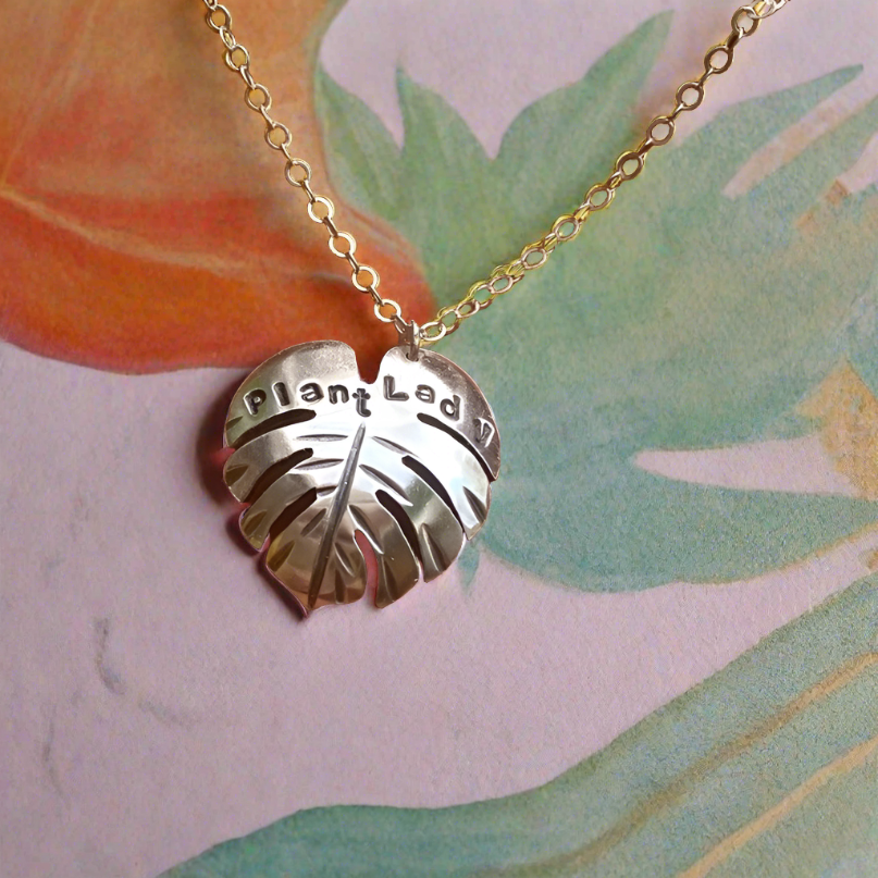 Leaf Plant Lady Necklace