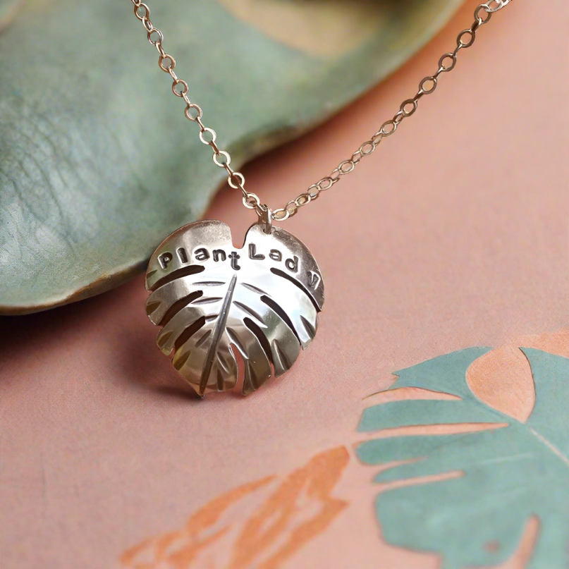 Leaf Plant Lady Necklace