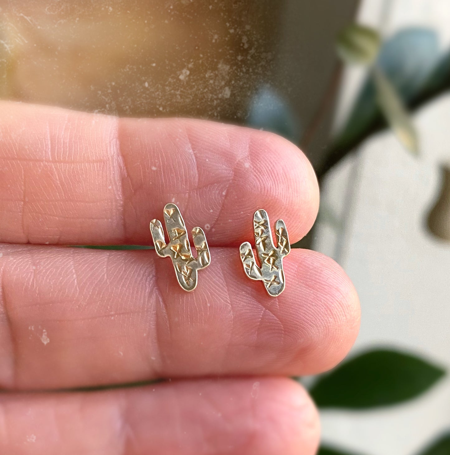 Saguaro Cactus Studs