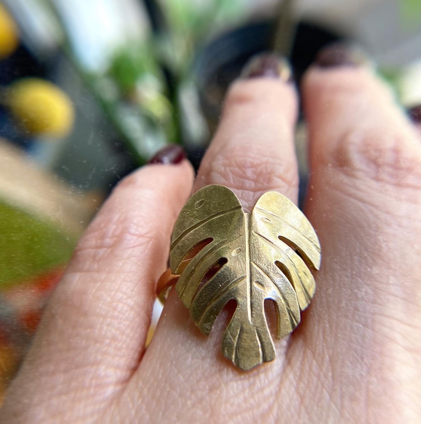 Monstera Leaf Ring