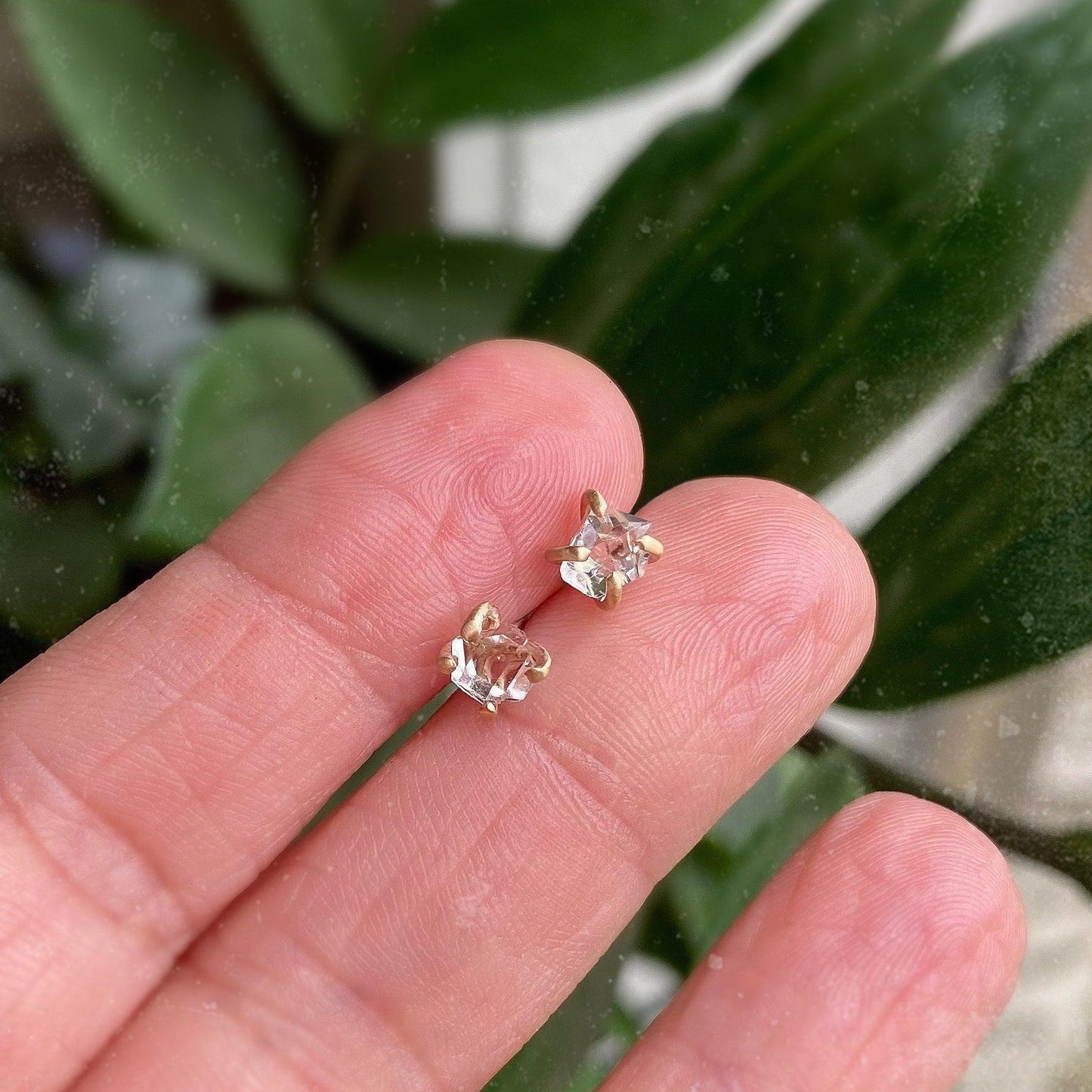 herkimer diamond earrings