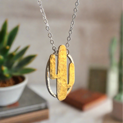 Saguaro Cactus Necklace