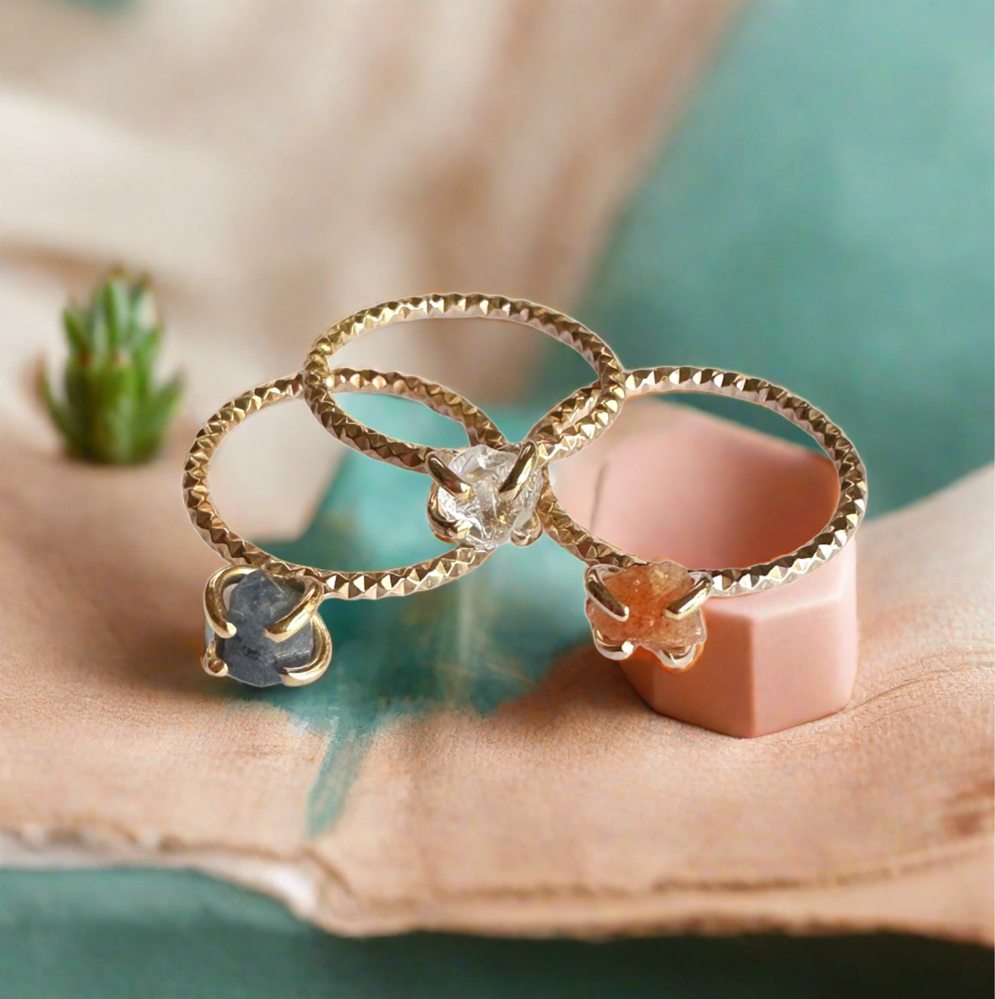 Gemstone Stacker Rings