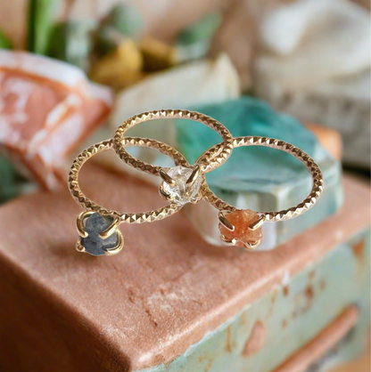 Gemstone Stacker Rings