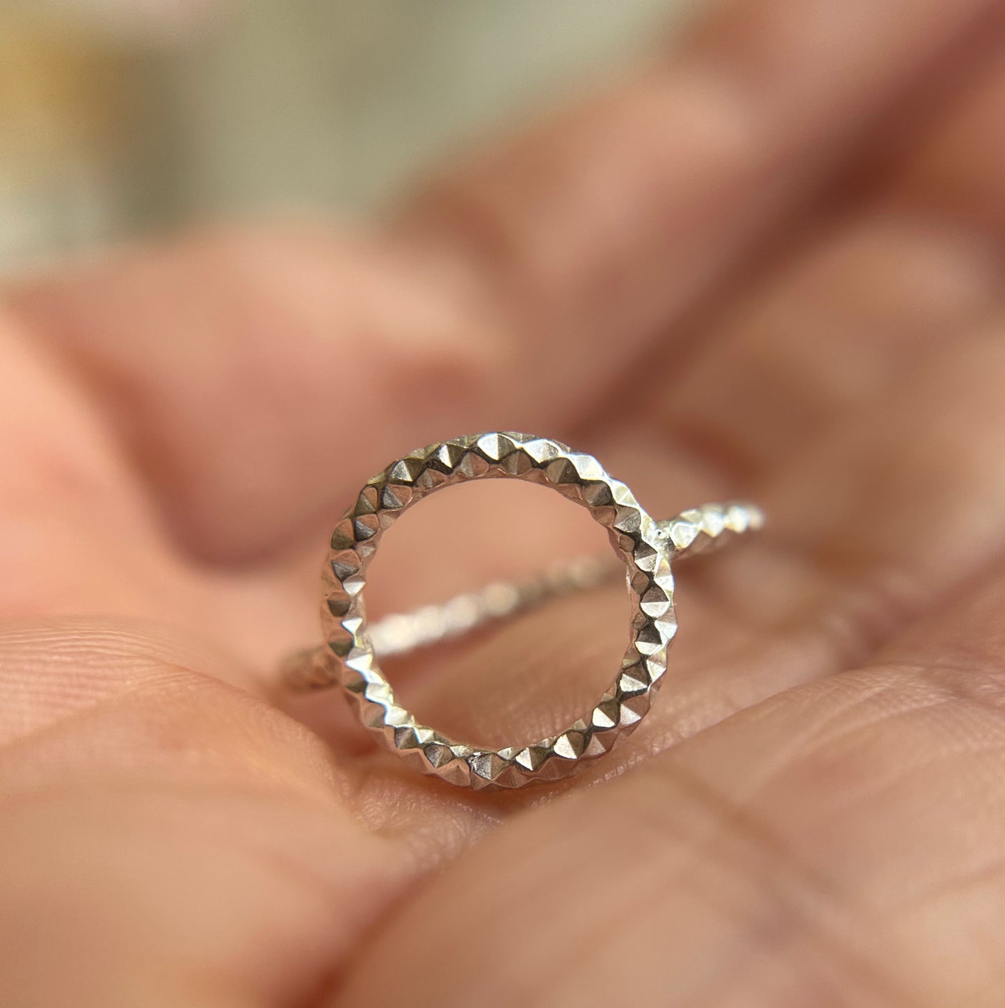 Circle Ring in Silver or Gold