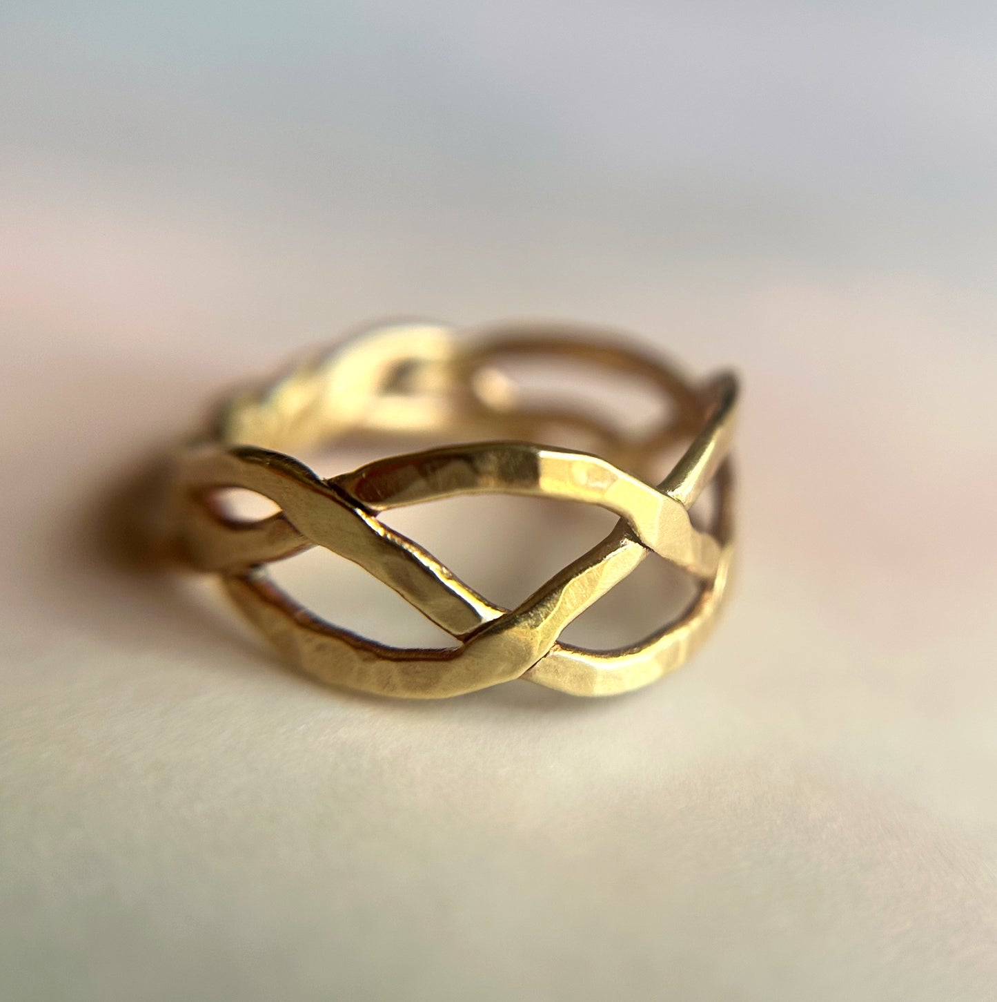 Woven Ring in Gold or Silver