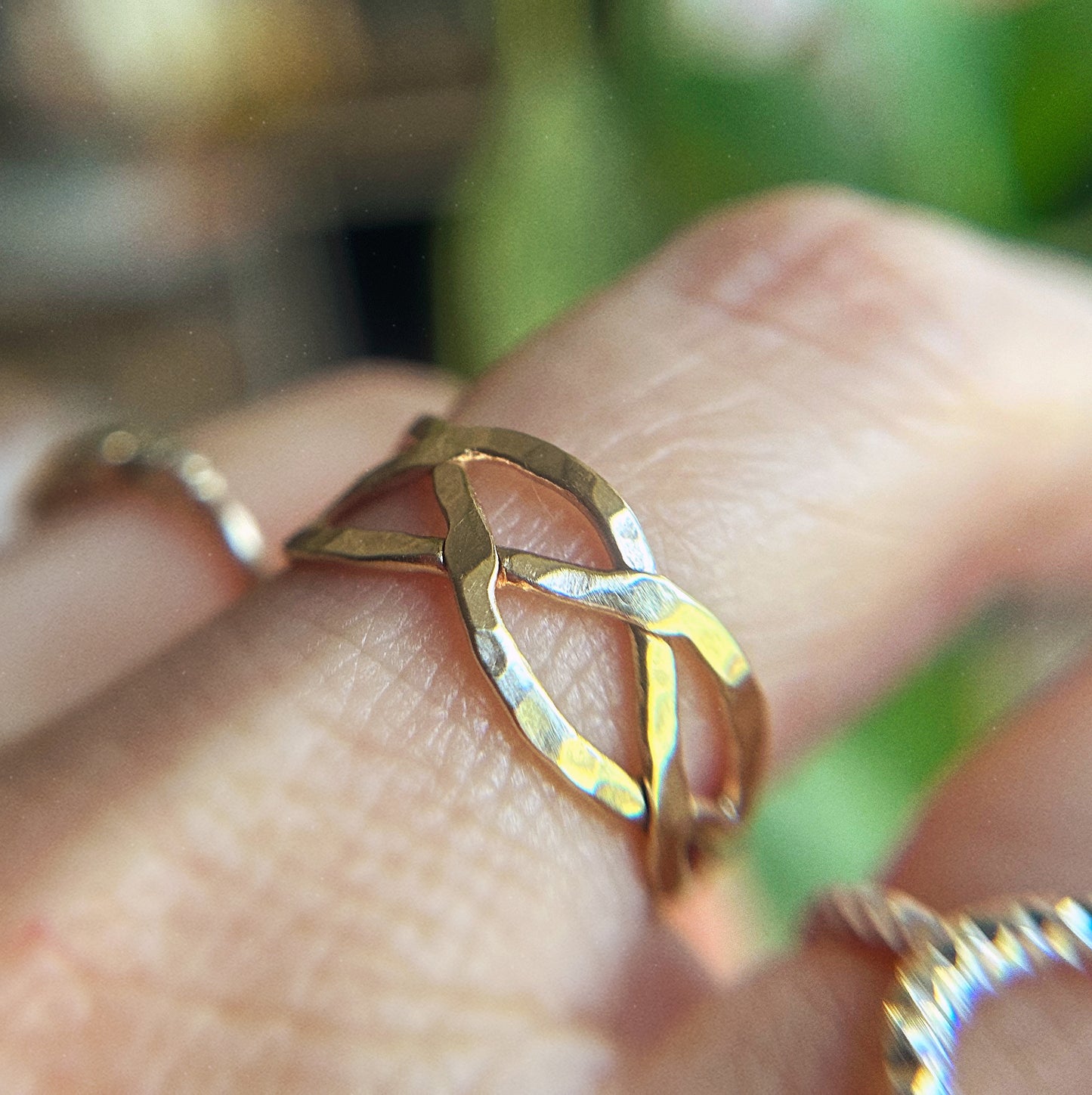Woven Ring in Gold or Silver