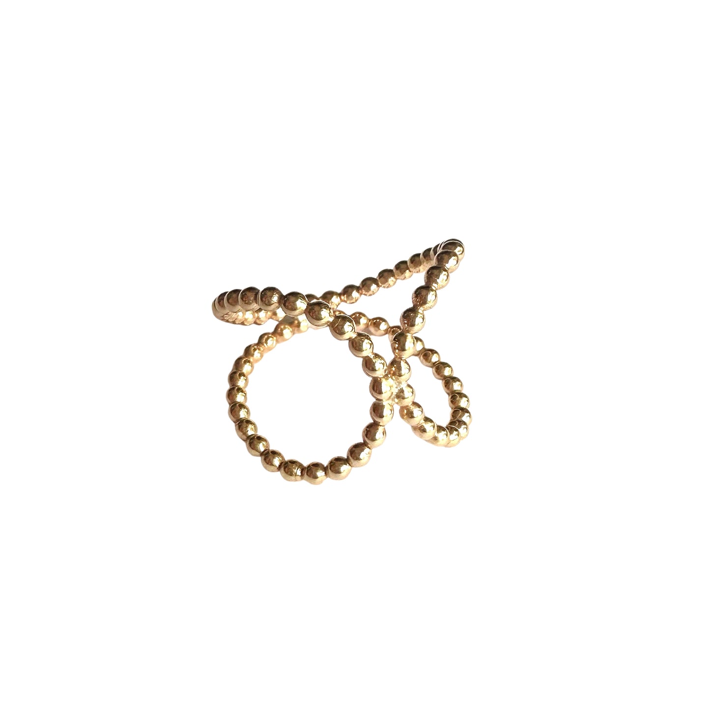 gold teardrop ring