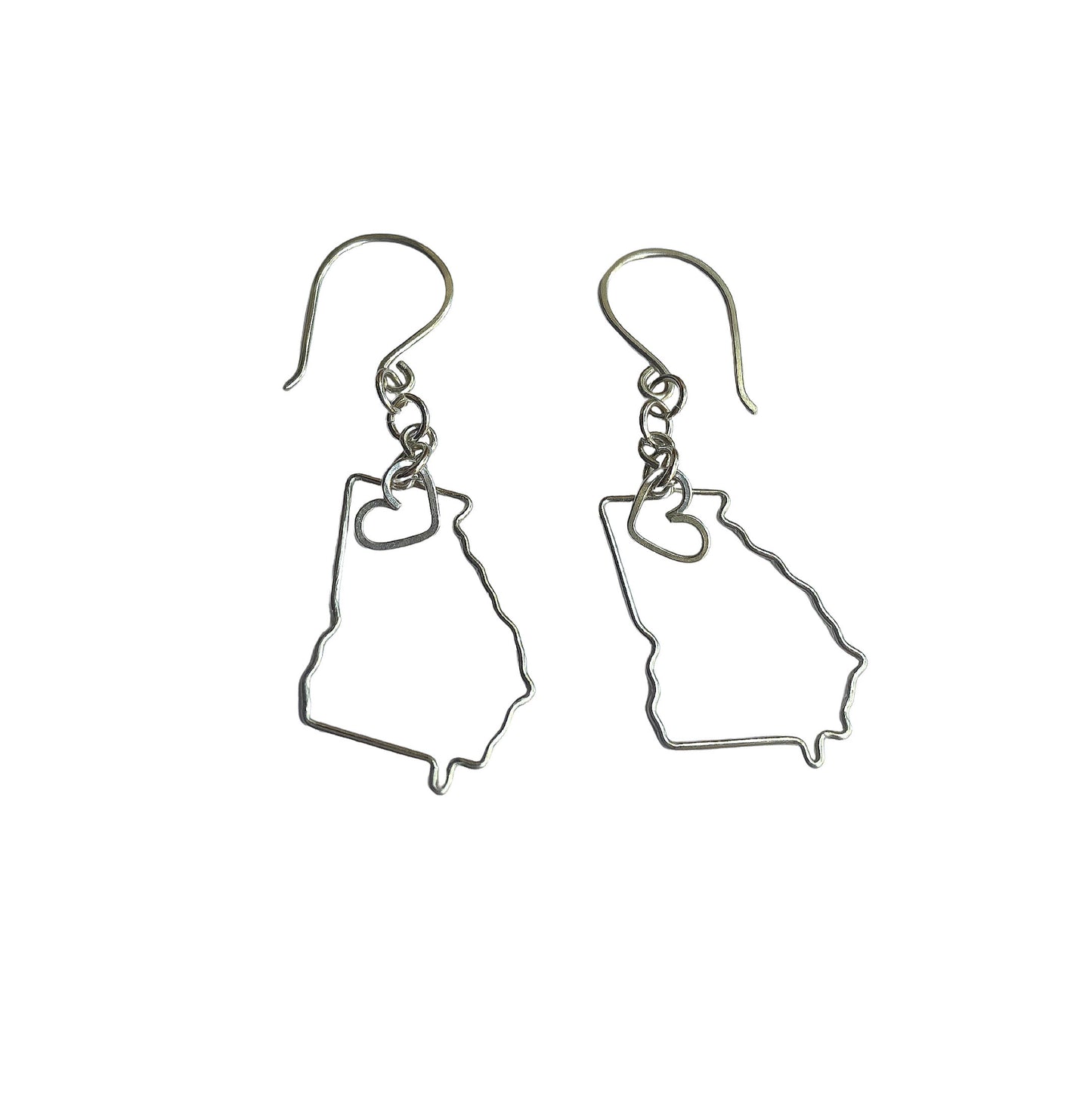 state of Georgia outline earrings
