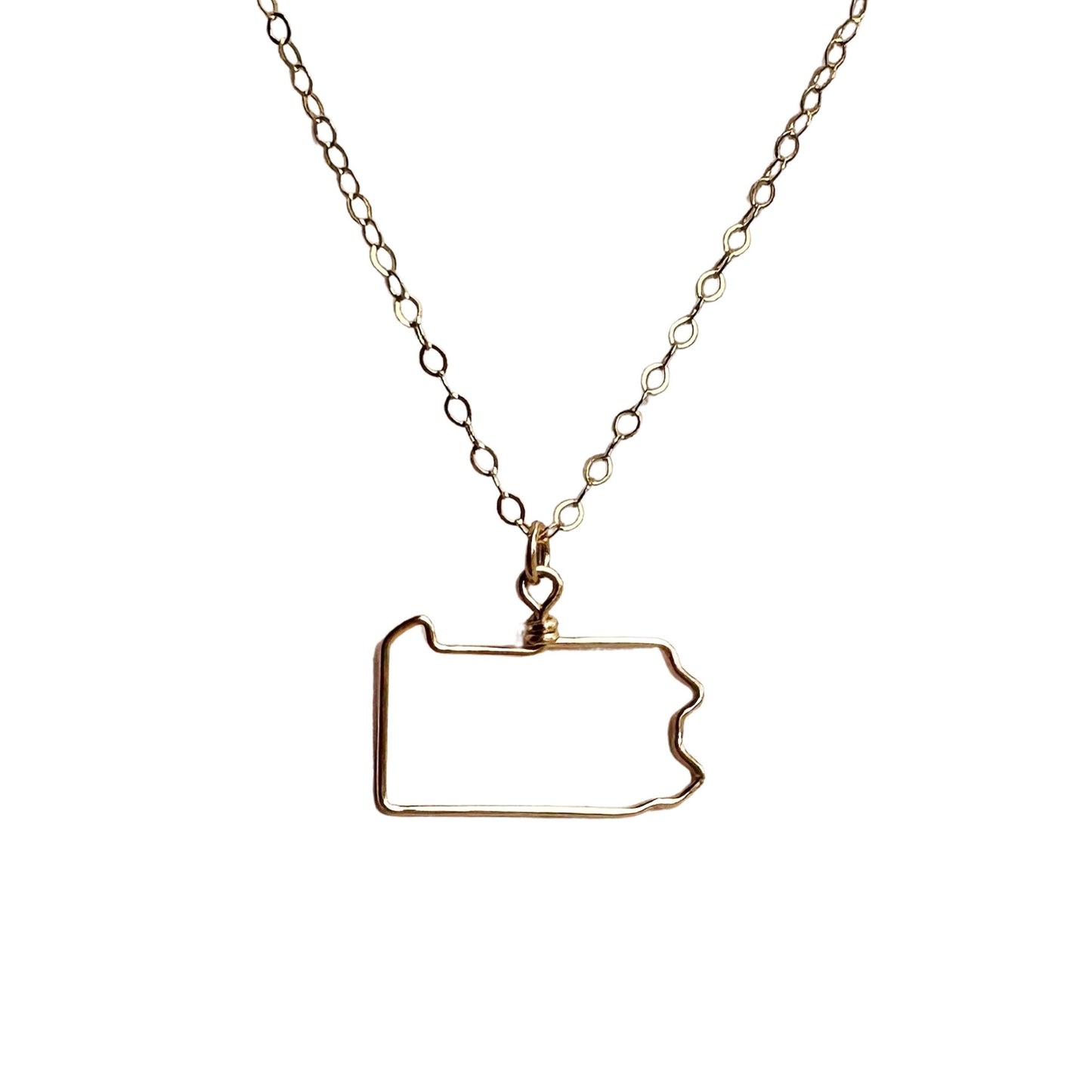 gold Pennsylvania necklace