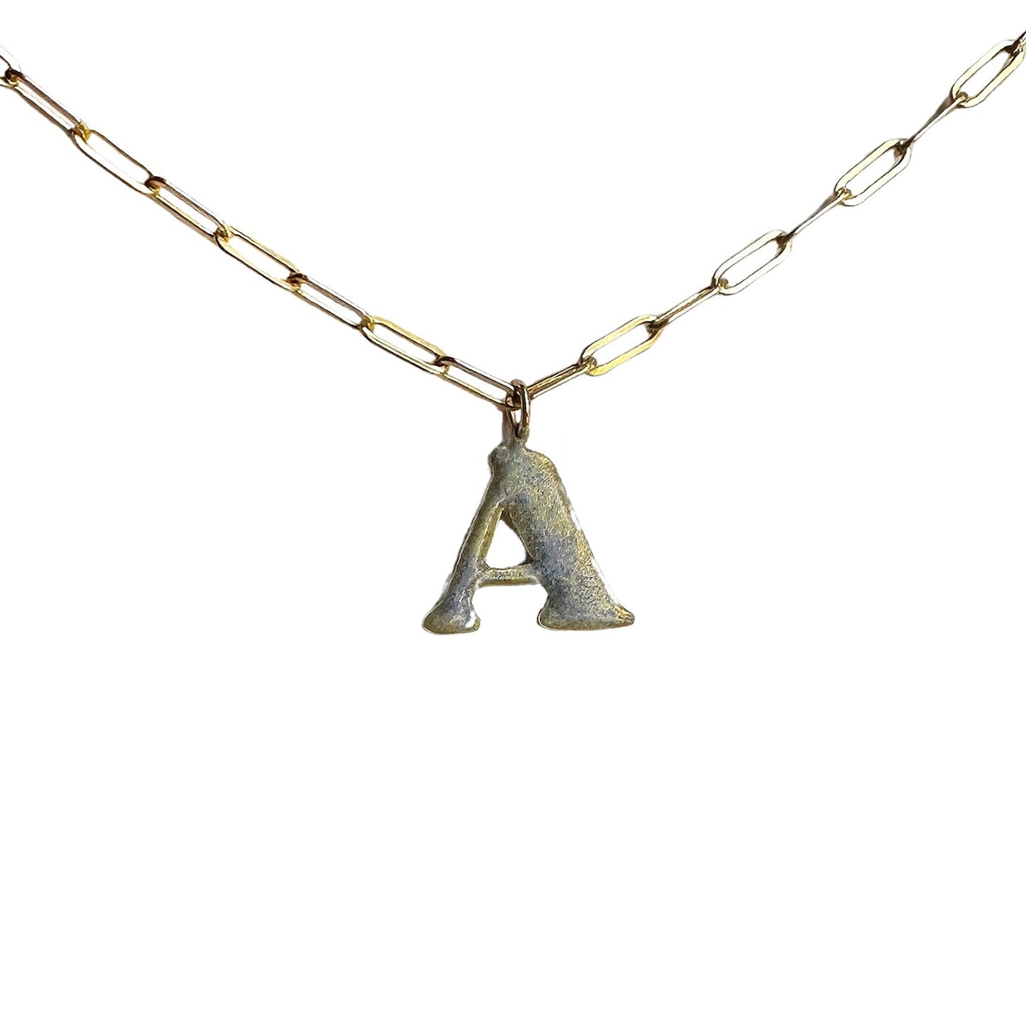 Enamel Letter Necklace