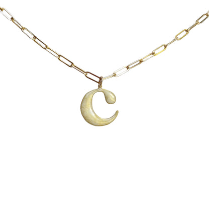 Enamel Letter Necklace