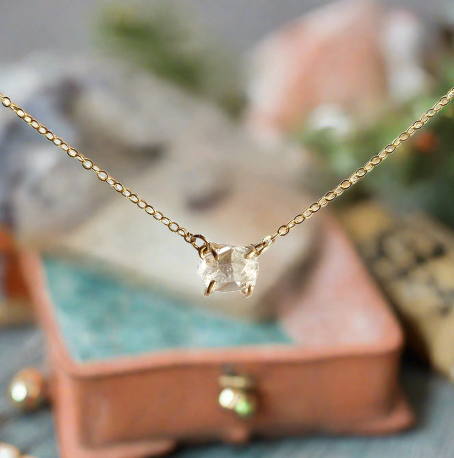 Raw Gemstone Necklace