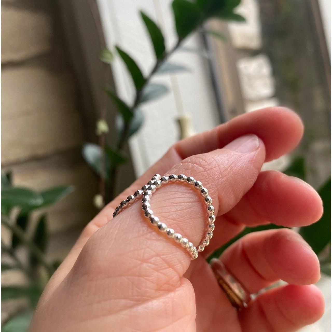 Teardrop Ring in Silver or Gold