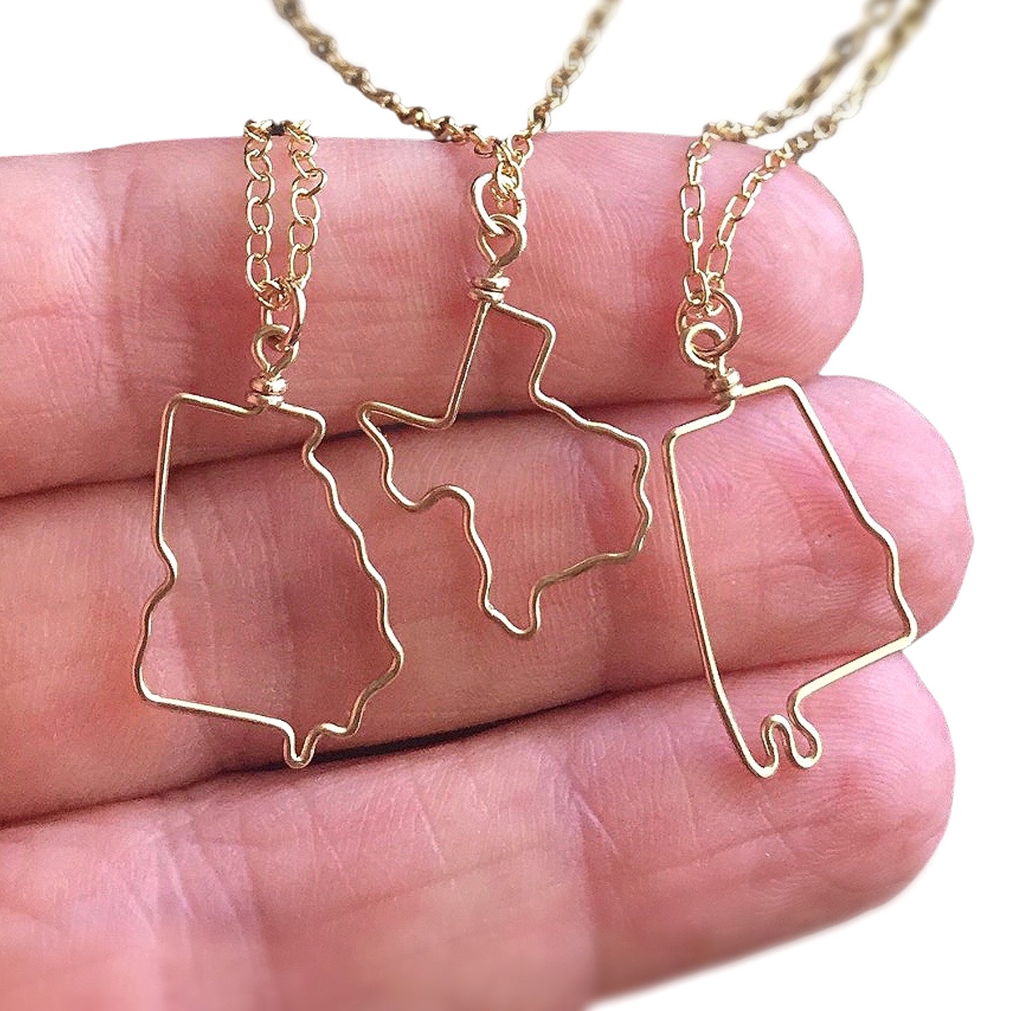 State Outline Necklace {ALL States Available}